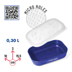 Colmic - Boîte à esche rectangle - 0,3l