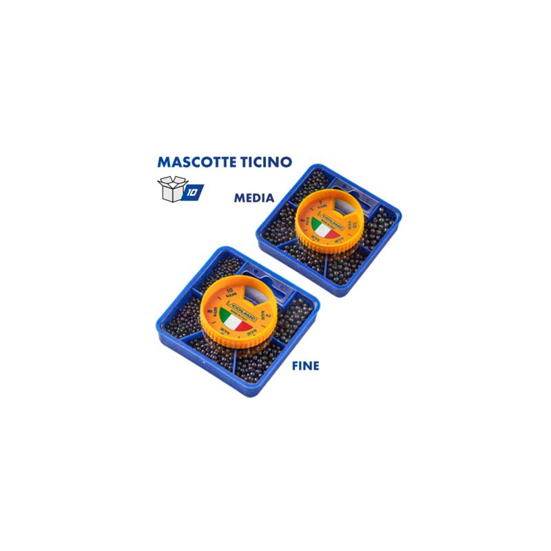 Colmic - Plombs ronds doux - Boîte assortie PETITS