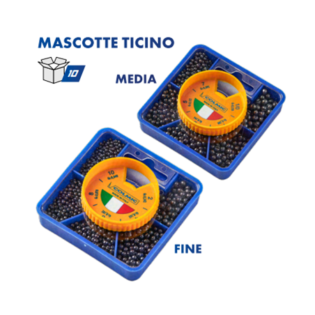 Colmic - Plombs ronds doux - Boîte assortie PETITS