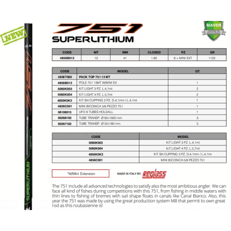 MAVER - SuperLithium 751 - 13m PACK Top