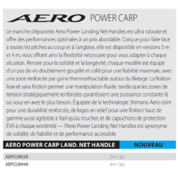 Shimano - Manche épuisette - Aero POWER CARP 4m