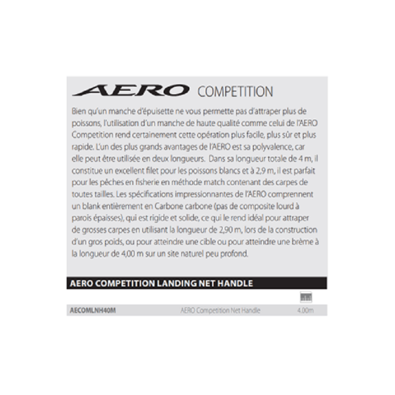Shimano - Manche épuisette - Aero COMPETITION 4m
