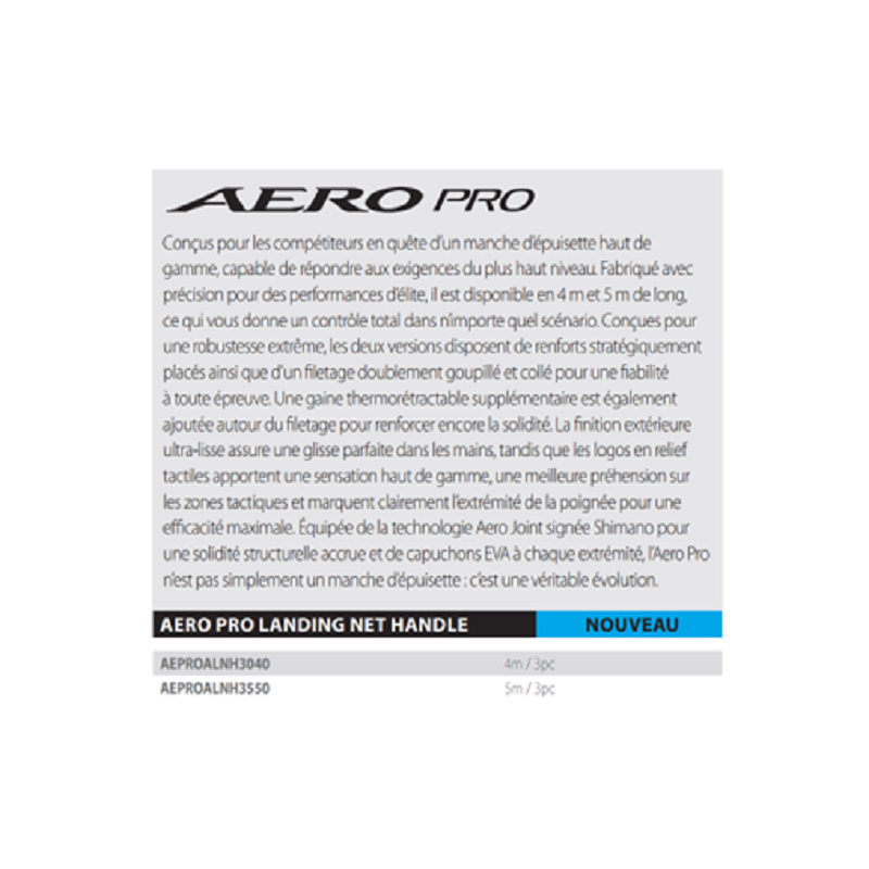 Shimano - Manche épuisette - Aero PRO 4m