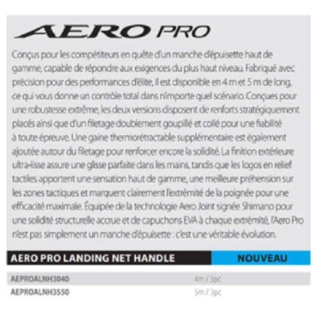 Shimano - Manche épuisette - Aero PRO 4m