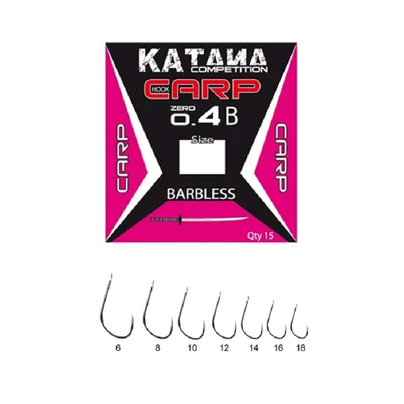 Maver - Hameçons CARP 0.4B BARBLESS - Par 15