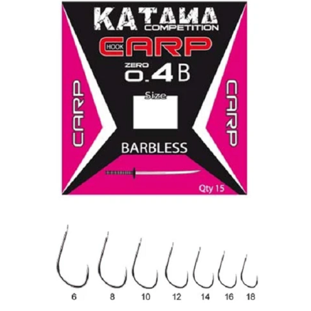 Maver - Hameçons CARP 0.4B BARBLESS - Par 15