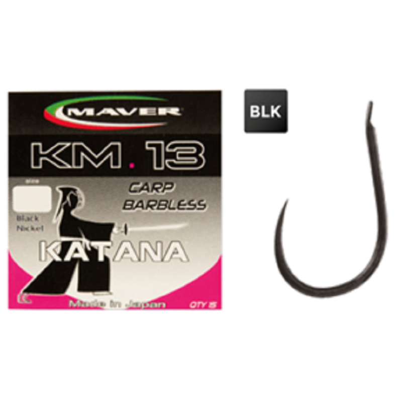 Maver - Hameçons KM13 BARBLESS - Par 15