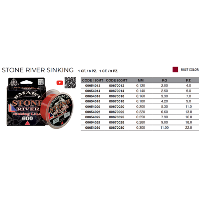 Maver - Fil STONE RIVER - 600m