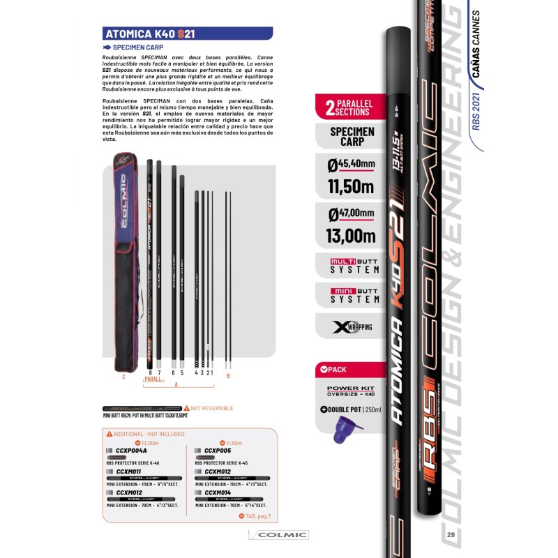 4A - Pack COLMIC Atomica K40 S21 - 13m